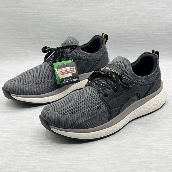 Skechers Men's 11.5 Shoes Gray Sneakers Relaxed Fit Walking Dalton 210986